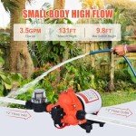 12V On-Demand RV Water Pressure Pump 3.5GPM