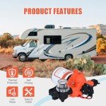 12V On-Demand RV Water Pressure Pump 3.5GPM