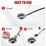 61-Inch Flexible Drain Snake Clog Remover Tool
