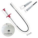 61-Inch Flexible Drain Snake Clog Remover Tool