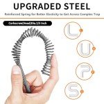 33 ft Drain Snake Auger for Clog Removal