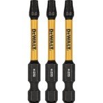 DW FlexTorq T25 3-Pack 2.25" Bits