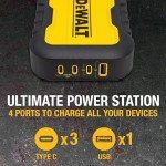 DEWALT 4-Port USB Charger Block with 6ft Cord