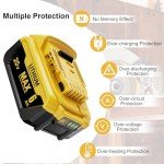 4-Pack 6.0Ah Dewalt 20V Max Battery Replacement