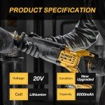 LxyWc 2-Pack 8000mAh Dewalt 20V Batteries
