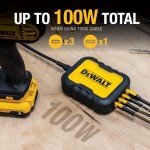 DEWALT 4-Port USB Charger Block with 6ft Cord