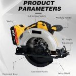 DEWALT 20V MAX Cordless Circular Saw with Blades