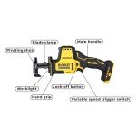 DEWALT 18V XR Brushless Compact Reciprocating Saw