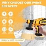 Dewalt 20V Cordless Paint Sprayer Gun - Yellow