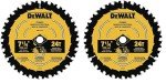 DEWALT 7-1/4" Wood Cutting Circular Saw Blades
