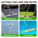 36" Heavy Duty Aluminum Garden Rake with Handle