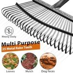 Heavy-Duty Leaf Rake Set with Scoops & Bags