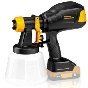 Cordless HVLP Paint Sprayer for Dewalt 20V