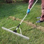 36" Heavy Duty Aluminum Garden Rake with Handle