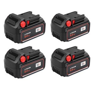 4-Pack 6.0Ah Lithium-ion Milwaukee M18 Batteries