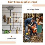 Heavy-Duty Leaf Rake Set with Scoops & Bags