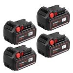 Mrupoo 4Pack 18V Lithium Ion Battery Replacement