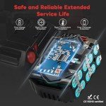 Mrupoo 4Pack 18V Lithium Ion Battery Replacement