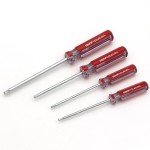 4-Piece Square Head Screwdriver Set with Magnetic Tips