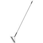 Heavy Duty 5.9FT Garden Rake with Metal Tines