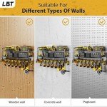 Heavy Duty Power Tool Organizer with Drill Holders