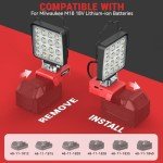 Cordless LED Work Light for Milwaukee 18V Tools