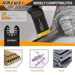 105-Piece Titanium Oscillating Tool Blade Set