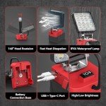 Cordless LED Work Light for Milwaukee 18V Tools