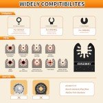 105-Piece Titanium Oscillating Tool Blade Set