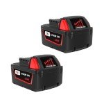 2-Pack 18V 5.0Ah Replacement Milwaukee M18 Batteries