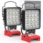 Cordless LED Work Light for Milwaukee Tools, 2PCS