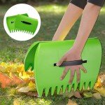 Large Lightweight Garden Leaf Scoops - 1 Set