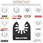 30PCS Universal Titanium Oscillating Saw Blades Set