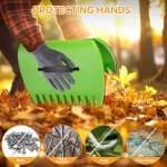 Large Lightweight Garden Leaf Scoops - 1 Set