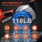Cordless Tile Vibrator Tool with Adjustable Speed