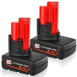 KINGTIANLE 8.0Ah 12V Replacement Battery for Milwaukee