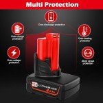 KINGTIANLE 12V 8.0Ah Replacement Battery for Milwaukee