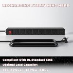 Power Tool Organizer with Charging Station & 8 Outlets