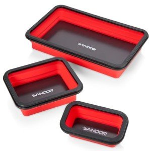 Magnetic Parts Tray Set - 3 Sizes for Tools