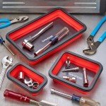 Magnetic Parts Tray Set - 3 Sizes for Tools