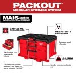 Milwaukee Packout 3-Drawer Tool Organizer Box