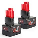 Waitley 2-Pack 12V 9Ah Li-ion Replacement Batteries