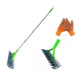 Thatching Rake with Gloves for Garden Care