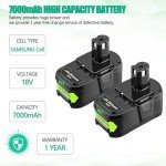 Ryobi 18V 7000mAh Battery Pack - 2 Pack