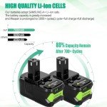 Ryobi 18V 7000mAh Battery Pack - 2 Pack
