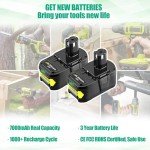 Ryobi 18V 7000mAh Battery Pack - 2 Pack