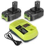 KUNLUN 2-Pack 3.5Ah Ryobi 18V Battery Combo