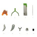 Thatching Rake with Gloves for Garden Care