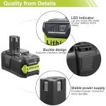 18V 6.0Ah Replacement Battery for Ryobi Tools