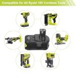 18V 6.0Ah Replacement Battery for Ryobi Tools